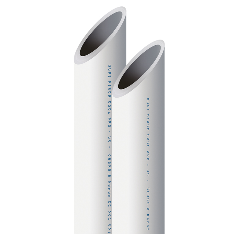 Sistema de tuberias polipropileno resistente UV para recuperacion de condensados en refrigeracion