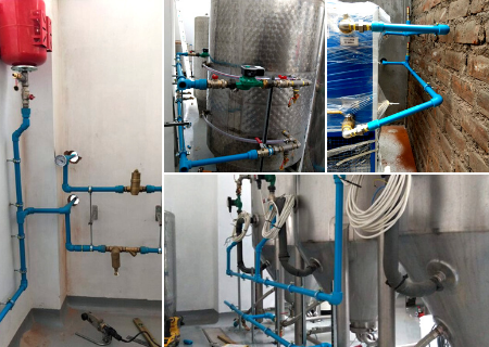 Instalación Sistema NIRON en fábrica cerveza artesanal tuberia-niron-cerveza